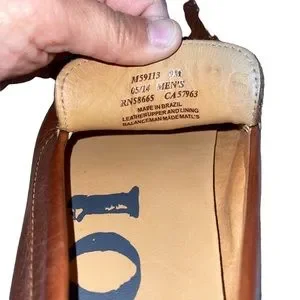 1901 Men’s Leather Loafers Size 9M Brown Made In Brazil Never Worn Non Slip Sole 1901 | Shoes | 91 Mens Leather Loafers Size 9m Brown Made In  main image 3